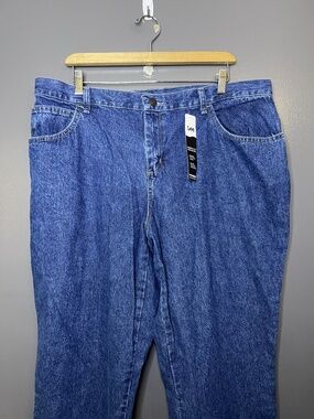 Lee Livia Relaxed Fit Straight Leg Jeans Womens 18P Medium Wash Blue Denim